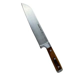 Schmidt Bros No 8 Santoku Knife 7.5 Inch German Stainless Steel Wood Handle